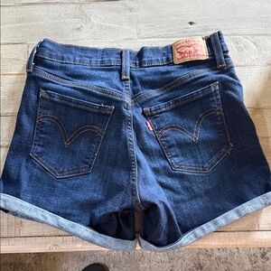 Levi's Dark Blue Jean Shorts